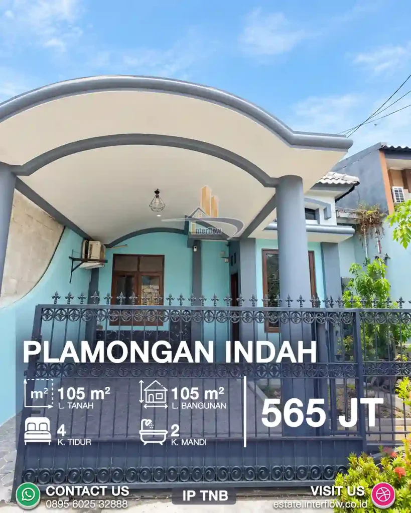 Dijual Rumah Minimalis 4 Kamar Tidur di Plamongan Indah