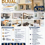 Rumah dan office dijual di Jl. Cempedak Raya, Semarang Selatan