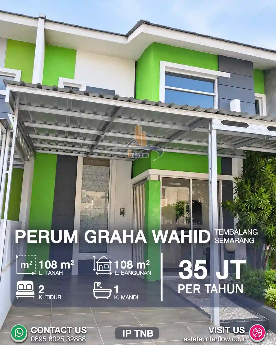 Rumah minimalis disewakan di Perum Graha Wahid, Tembalang, Semarang