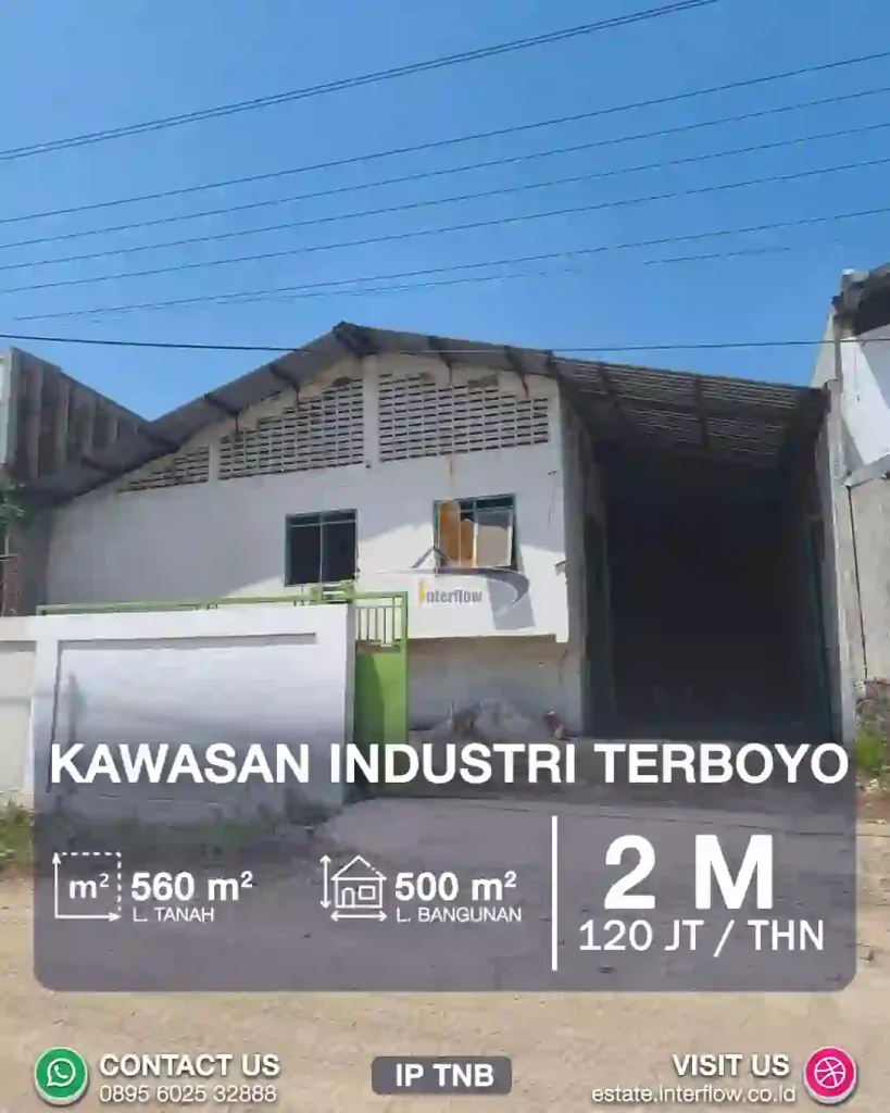 Dijual atau Disewakan Gudang di Kawasan Industri Terboyo Semarang