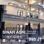 Fasad rumah modern 2 lantai dijual di Sinar Asri Tembalang Semarang